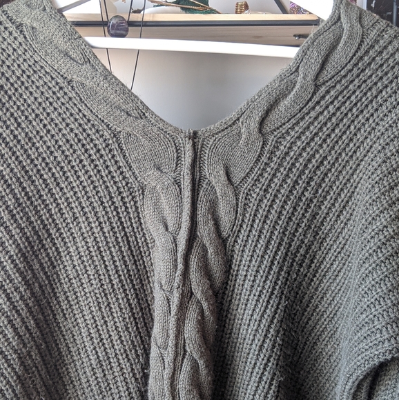 Olive Green Sweater - Picture 3 of 3